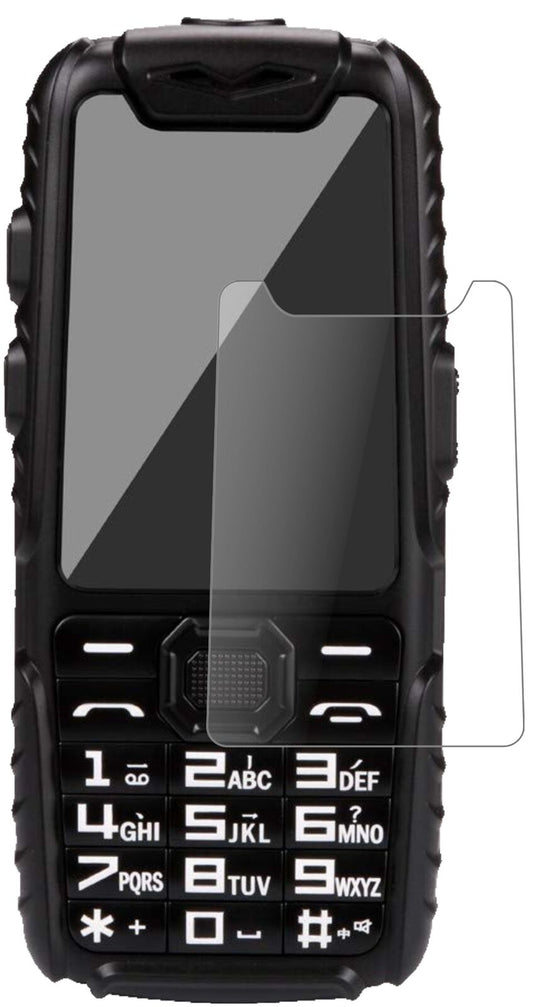 Matte Displayschutzfolie von dipos passend für Guophone A6, 9H kratzfest und blasenfrei montiert