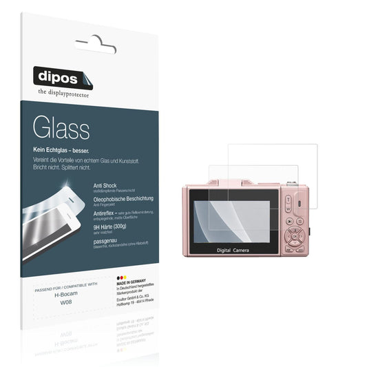 Matte Displayschutzfolie von dipos passend für H-Bocam W08, 9H kratzfest und blasenfrei montiert