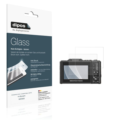 Matte Displayschutzfolie von dipos passend für H-Bocam WD900, 9H kratzfest und blasenfrei montiert