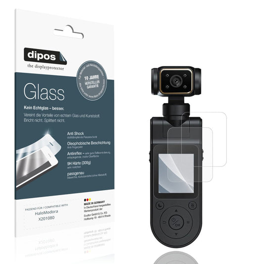 Matte Displayschutzfolie von dipos passend für HaloModora X201080, 9H kratzfest und blasenfrei montiert