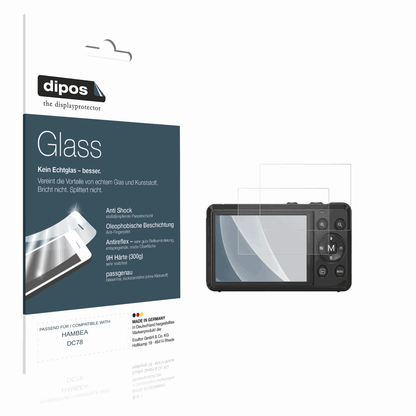 Matte Displayschutzfolie von dipos passend für HAMBEA DC78, 9H kratzfest und blasenfrei montiert