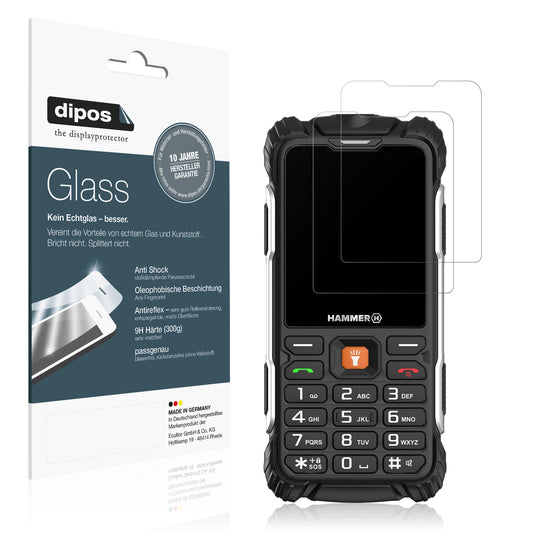 Matte Displayschutzfolie von dipos passend für Hammer H Forge, 9H kratzfest und blasenfrei montiert