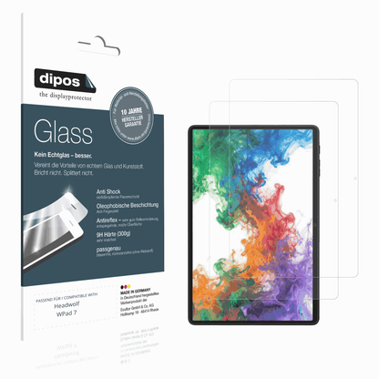 Matte Displayschutzfolie von dipos passend für Headwolf WPad 7, 9H kratzfest und blasenfrei montiert