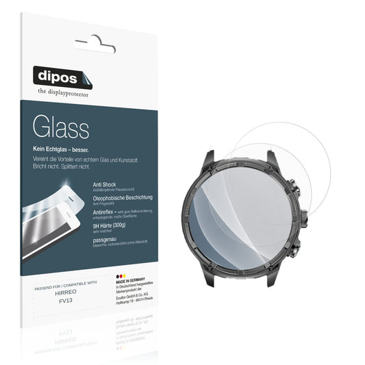 Matte Displayschutzfolie von dipos passend für HIRREO FV13, 9H kratzfest und blasenfrei montiert