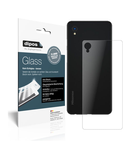 Matte Displayschutzfolie von dipos passend für HiSense A5 Rückseite, 9H kratzfest und blasenfrei montiert
