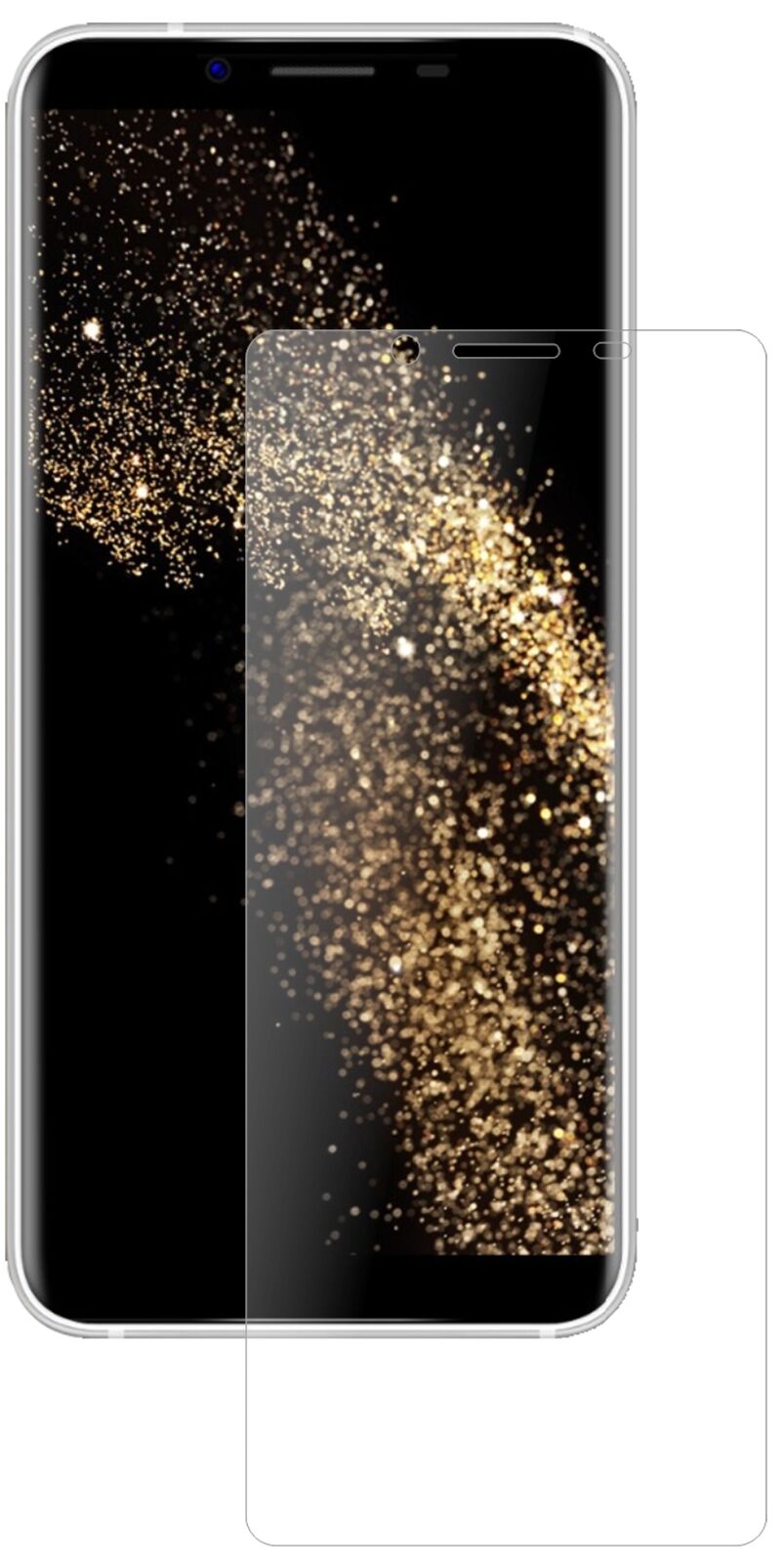 Matte Displayschutzfolie von dipos passend für HOMTOM S8, 9H kratzfest und blasenfrei montiert