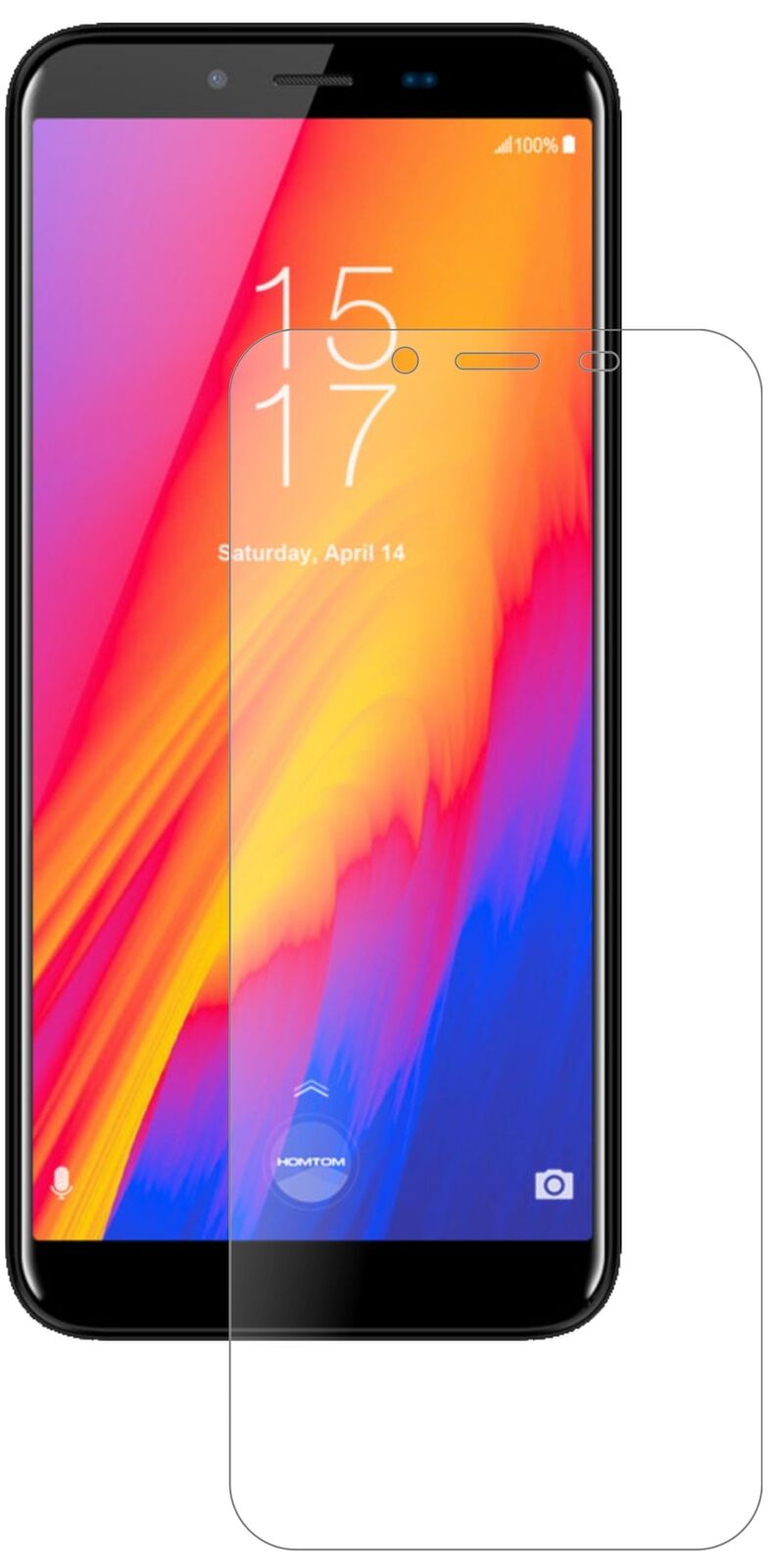 Matte Displayschutzfolie von dipos passend für HomTom S99, 9H kratzfest und blasenfrei montiert