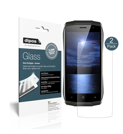 Matte Displayschutzfolie von dipos passend für Homtom Zoji Z6, 9H kratzfest und blasenfrei montiert