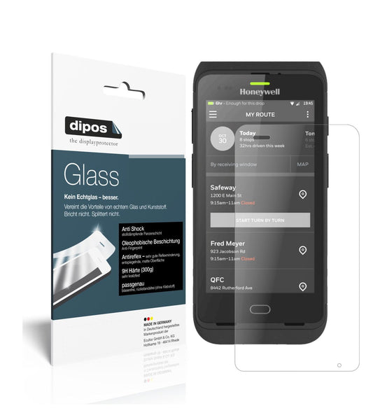 Matte Displayschutzfolie von dipos passend für Honeywell CT40, 9H kratzfest und blasenfrei montiert