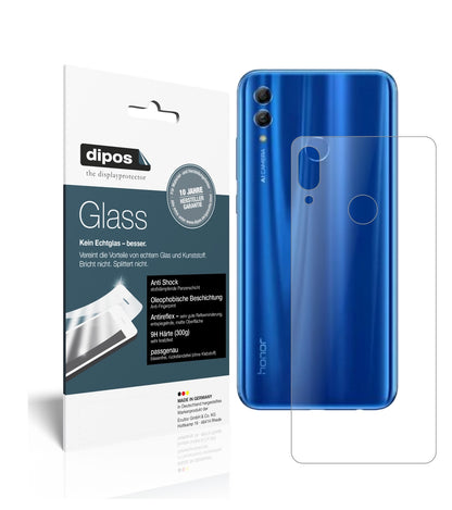Matte Displayschutzfolie von dipos passend für Honor 10 Lite Rückseite, 9H kratzfest und blasenfrei montiert