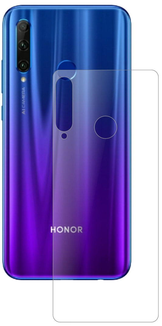 Matte Displayschutzfolie von dipos passend für Honor 20i Rückseite, 9H kratzfest und blasenfrei montiert