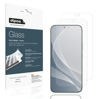 Matte Displayschutzfolie von dipos passend für Honor 600 Lite, 9H kratzfest und blasenfrei montiert