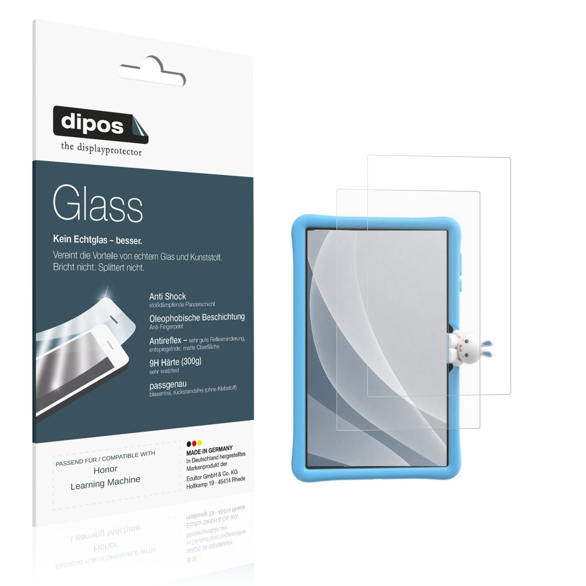 Matte Displayschutzfolie von dipos passend für Honor Learning Machine, 9H kratzfest und blasenfrei montiert