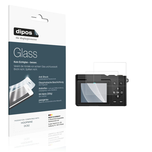 Matte Displayschutzfolie von dipos passend für HOOPWNE DC82, 9H kratzfest und blasenfrei montiert