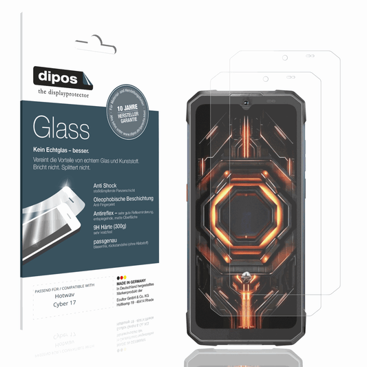 Matte Displayschutzfolie von dipos passend für Hotwav Cyber 17, 9H kratzfest und blasenfrei montiert