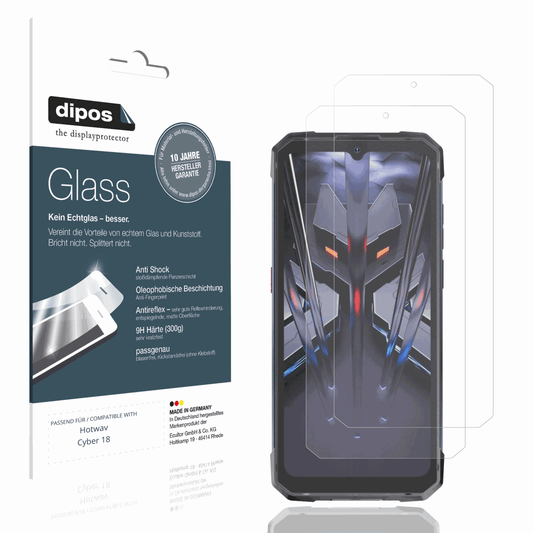 Matte Displayschutzfolie von dipos passend für Hotwav Cyber 18, 9H kratzfest und blasenfrei montiert
