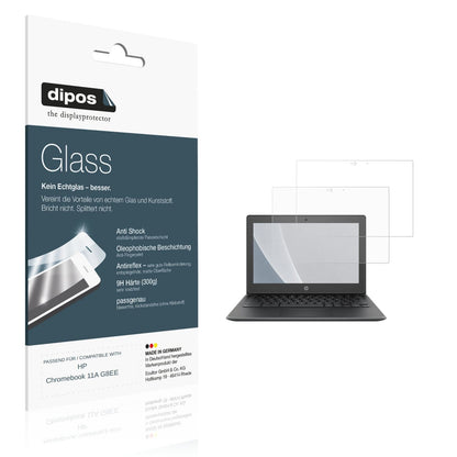 Matte Displayschutzfolie von dipos passend für HP Chromebook 11A G8EE, 9H kratzfest und blasenfrei montiert