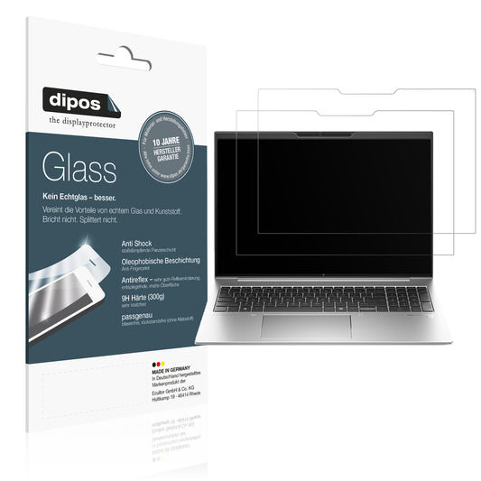 Matte Displayschutzfolie von dipos passend für HP EliteBook 860 G11 16 Zoll, 9H kratzfest und blasenfrei montiert
