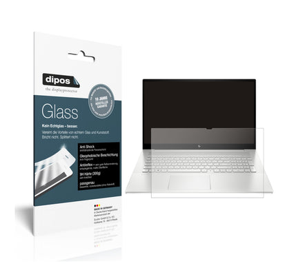 Matte Displayschutzfolie von dipos passend für HP Envy 17-CG1567NG, 9H kratzfest und blasenfrei montiert