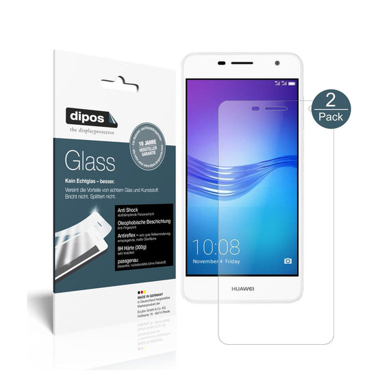 Matte Displayschutzfolie von dipos passend für Huawei Enjoy 7 Plus, 9H kratzfest und blasenfrei montiert