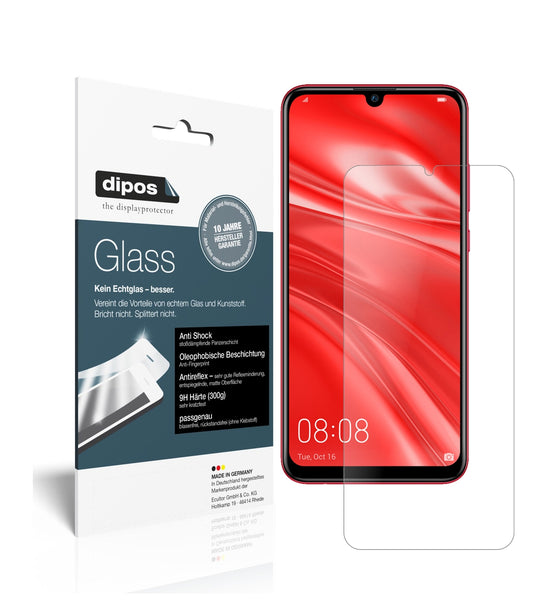 Matte Displayschutzfolie von dipos passend für Huawei Nova Lite 3, 9H kratzfest und blasenfrei montiert