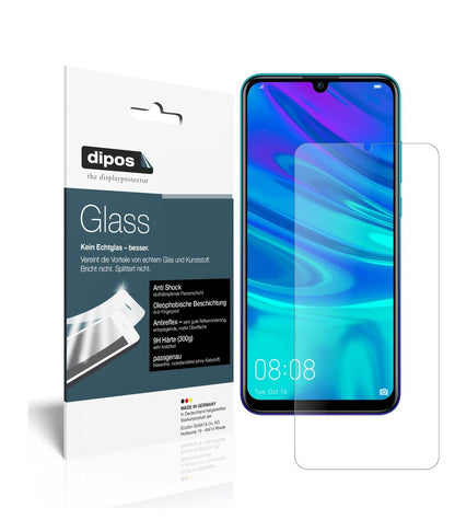 Matte Displayschutzfolie von dipos passend für Huawei P Smart (2019), 9H kratzfest und blasenfrei montiert