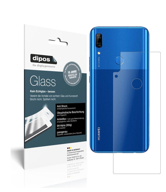 Matte Displayschutzfolie von dipos passend für Huawei P Smart Z (2019) Rückseite, 9H kratzfest und blasenfrei montiert