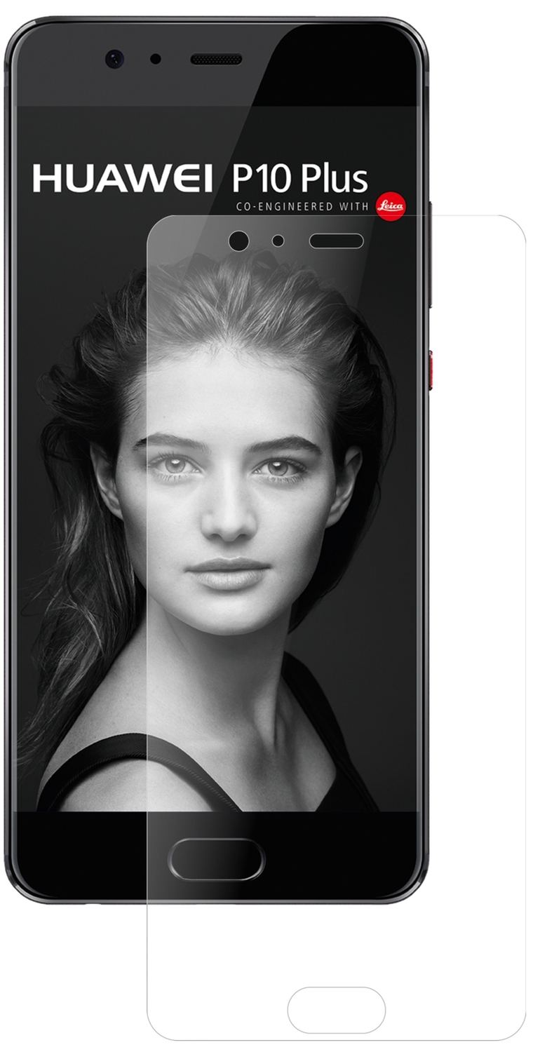 Matte Displayschutzfolie von dipos passend für Huawei P10 Plus, 9H kratzfest und blasenfrei montiert