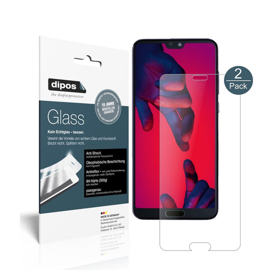 Matte Displayschutzfolie von dipos passend für Huawei P20 Pro, 9H kratzfest und blasenfrei montiert