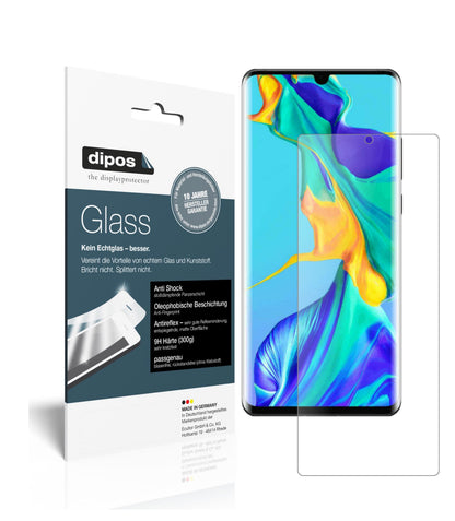 Matte Displayschutzfolie von dipos passend für Huawei P30 Pro (2020), 9H kratzfest und blasenfrei montiert