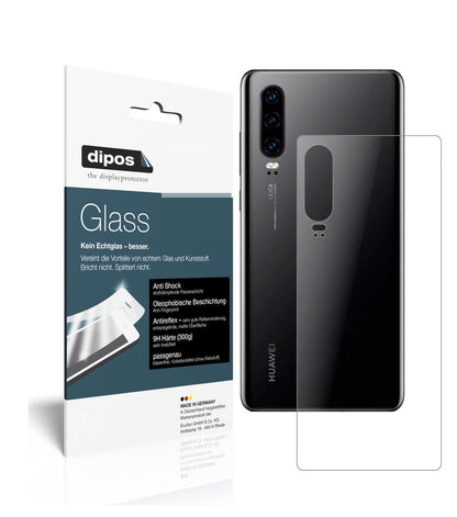 Matte Displayschutzfolie von dipos passend für Huawei P30 Rückseite, 9H kratzfest und blasenfrei montiert