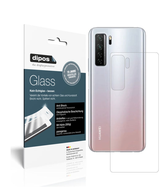 Matte Displayschutzfolie von dipos passend für Huawei P40 lite 5G Rückseite, 9H kratzfest und blasenfrei montiert