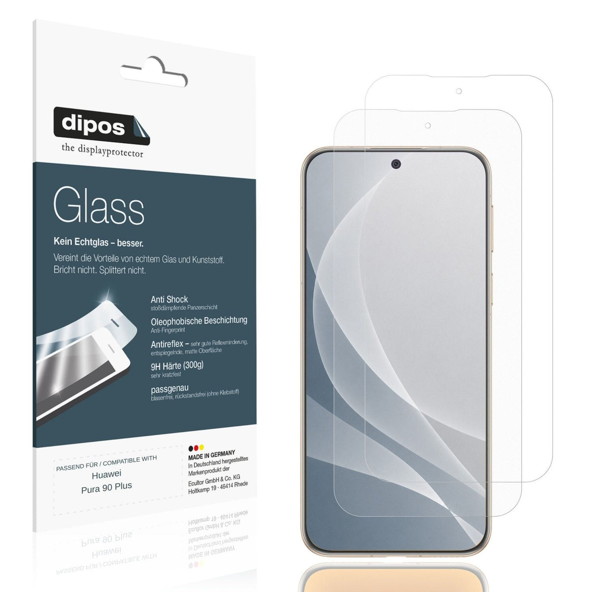 Displayschutz hergestellt in Deutschland, höchste Qualität made in Germany