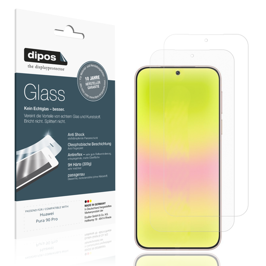 Matte Displayschutzfolie von dipos passend für Huawei Pura 90 Pro, 9H kratzfest und blasenfrei montiert