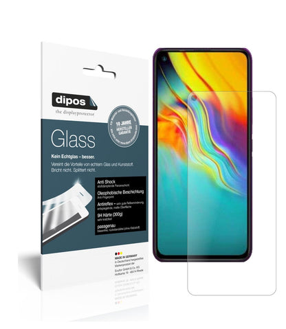 Matte Displayschutzfolie von dipos passend für Infinix Hot 9, 9H kratzfest und blasenfrei montiert