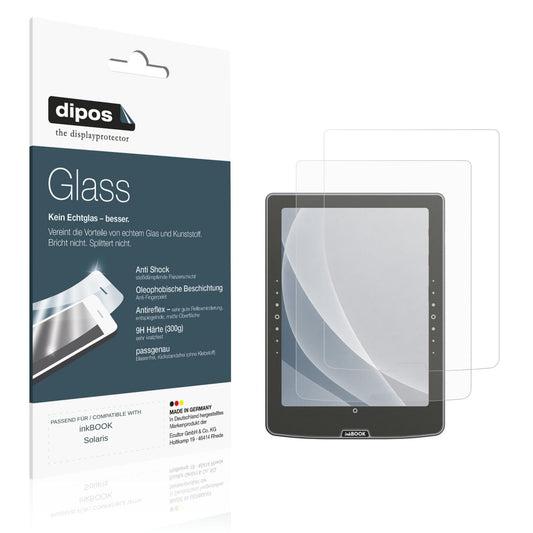 Matte Displayschutzfolie von dipos passend für inkBOOK Solaris, 9H kratzfest und blasenfrei montiert
