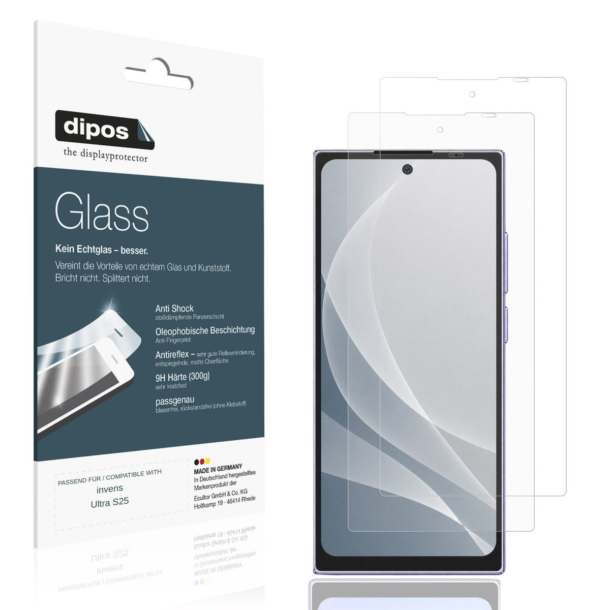 Displayschutz hergestellt in Deutschland, höchste Qualität made in Germany