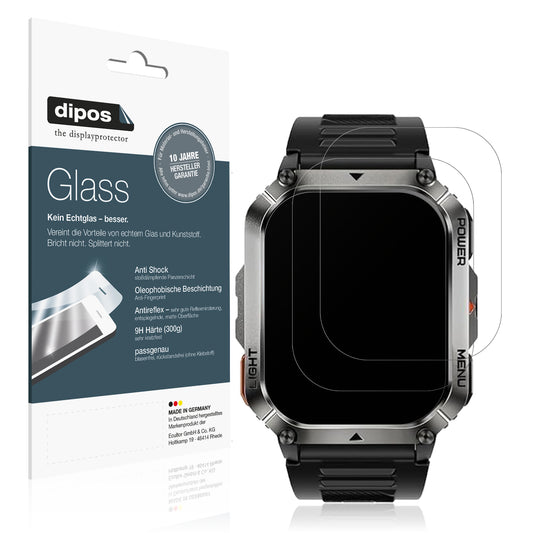 Matte Displayschutzfolie von dipos passend für Iowodo W70 Pro 2.01 Zoll, 9H kratzfest und blasenfrei montiert