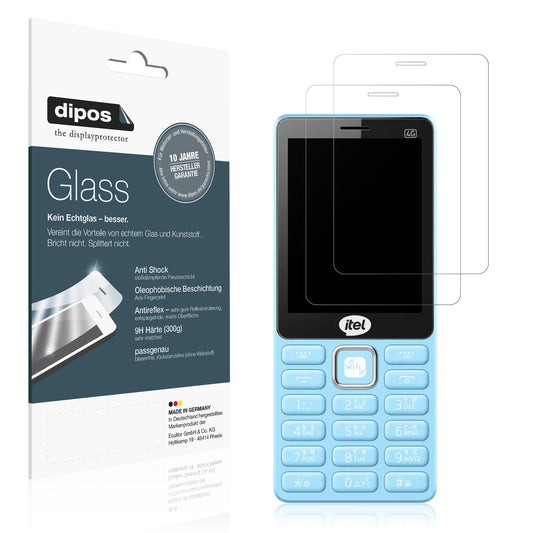 Matte Displayschutzfolie von dipos passend für Itel Super Guru 4G Max, 9H kratzfest und blasenfrei montiert