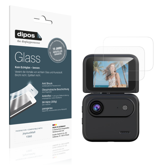 Matte Displayschutzfolie von dipos passend für JoyousMall Y360, 9H kratzfest und blasenfrei montiert