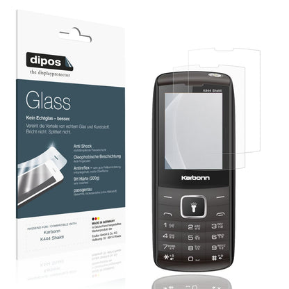 Matte Displayschutzfolie von dipos passend für Karbonn K444 Shakti, 9H kratzfest und blasenfrei montiert