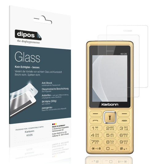 Matte Displayschutzfolie von dipos passend für Karbonn KX25, 9H kratzfest und blasenfrei montiert