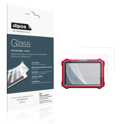 Matte Displayschutzfolie von dipos passend für KINGBOLEN K8 Pro, 9H kratzfest und blasenfrei montiert