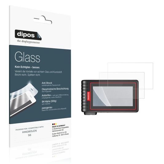 Matte Displayschutzfolie von dipos passend für KINGBOLEN S6, 9H kratzfest und blasenfrei montiert