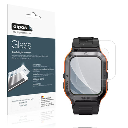 Matte Displayschutzfolie von dipos passend für KOSPET Tank M2, 9H kratzfest und blasenfrei montiert