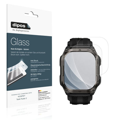 Matte Displayschutzfolie von dipos passend für KOSPET Tank Pulse 2, 9H kratzfest und blasenfrei montiert