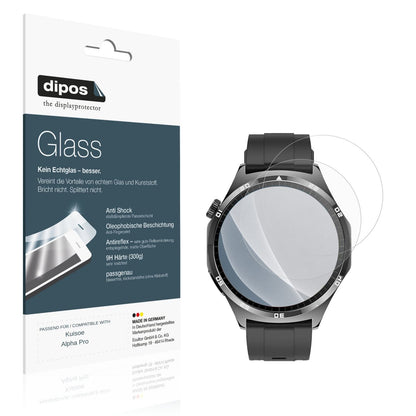 Matte Displayschutzfolie von dipos passend für Kuisoe Alpha Pro, 9H kratzfest und blasenfrei montiert