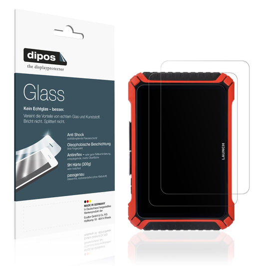 Matte Displayschutzfolie von dipos passend für Launch X-431 Pad IX, 9H kratzfest und blasenfrei montiert