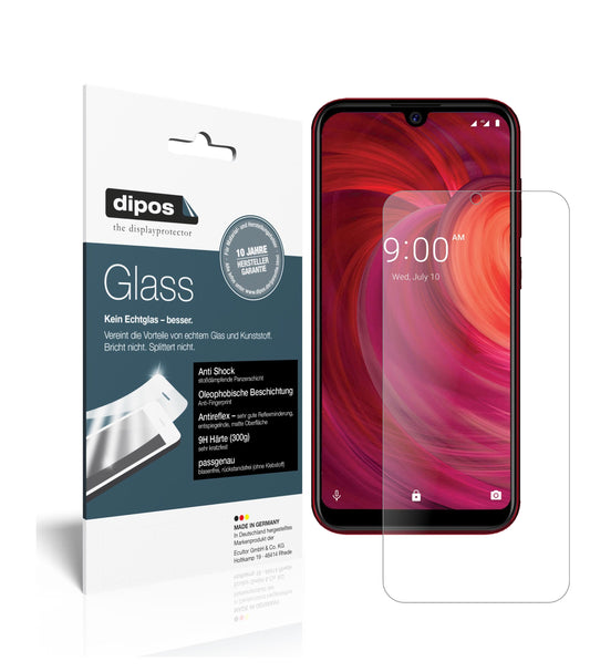 Matte Displayschutzfolie von dipos passend für Lava Z71, 9H kratzfest und blasenfrei montiert