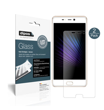 Matte Displayschutzfolie von dipos passend für Leagoo T5, 9H kratzfest und blasenfrei montiert